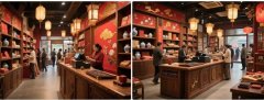 三个店面收银台放哪个店面比