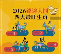 2026马年财运榜出炉！四大生肖：狗、羊、虎、猴